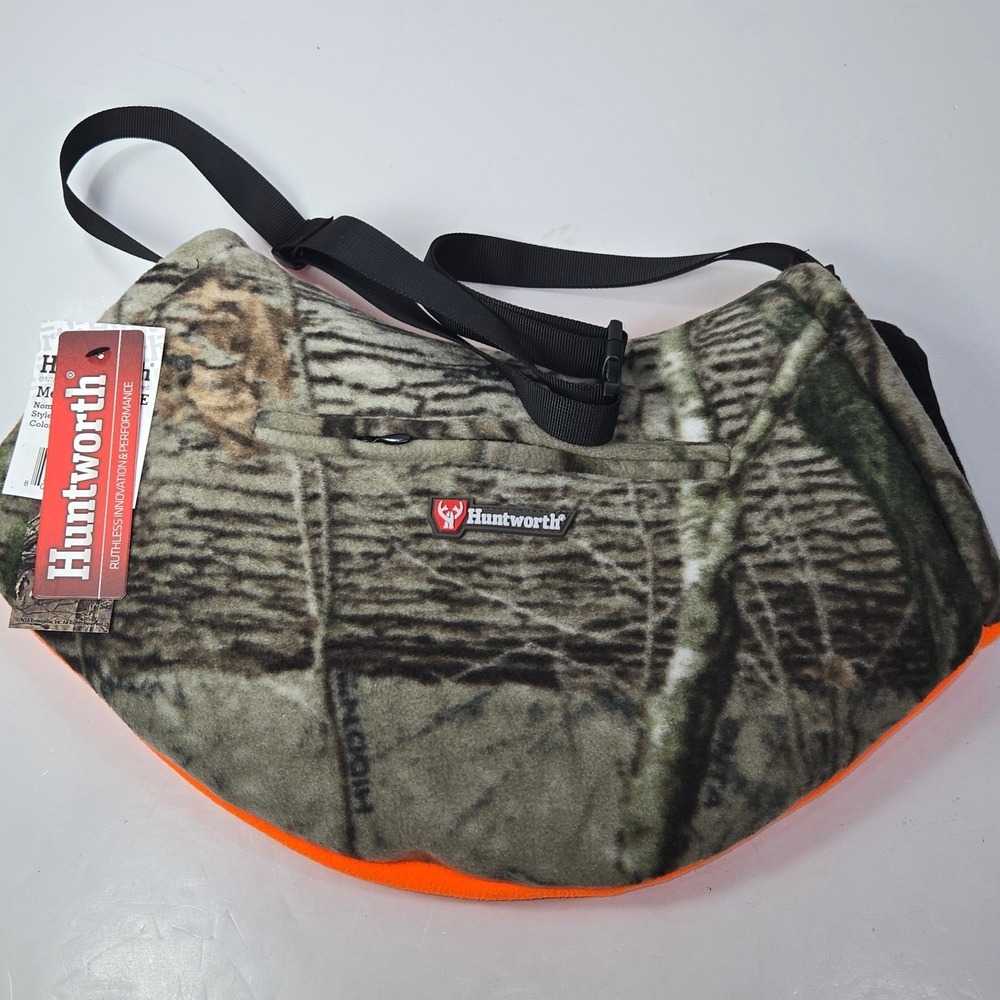 Huntworth Mens Fleece Hand Muffler Hidd'n Camo Blaze Orange‎ 172-HDN/BZ NWT